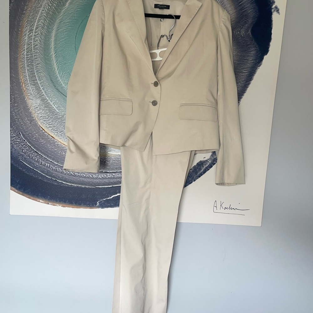 Women’s Ann Taylor Beige pant suit.